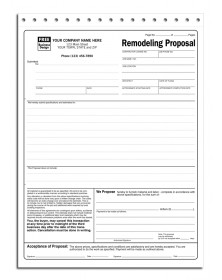 Specific Remodeling Proposal Forms 